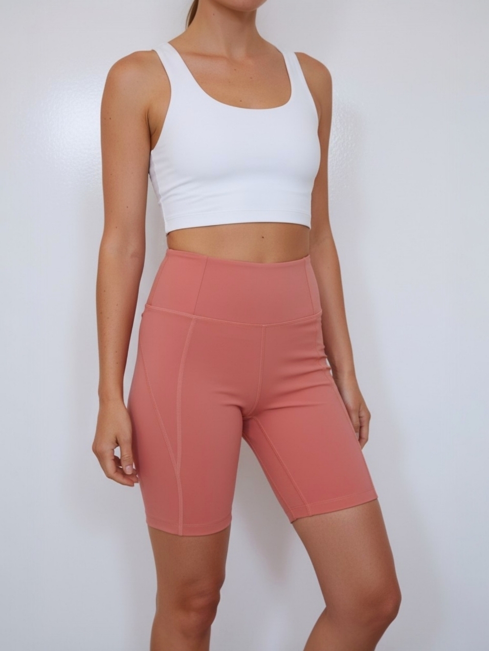 NWT Girlfriend Collective Primrose High Rise Bike Shorts Size S